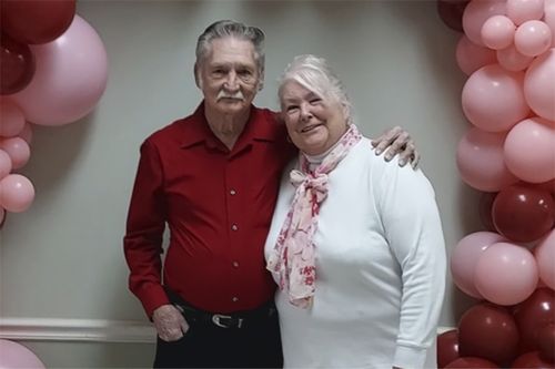 This photo provided by Laurel Lindsay shows Marcia and Jerry Savage, who were killed by a tree that fell and crushed their bedroom during Hurricane Helene.  (Laurel Lindsay/Second Baptist Church of Beech Island, S.C.)