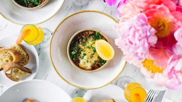 Spanish baked eggs by Ben Varela for The Royal Hotel Paddington