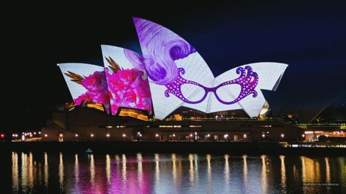 There will be one final show tonight at the Sydney Opera House at 8.30pm, when the sails will be ﻿lit up in Dame Edna's signature purple.