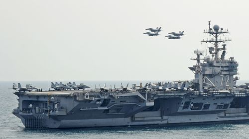According to media reports, the US is sending the USS Abraham Lincoln Carrier Strike Group and a bomber task force to the Middle East as a deterrent to Iran. 