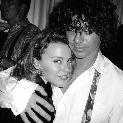 Kylie Minogue and Michael Hutchence at his 30th birthday, Sydney 1990