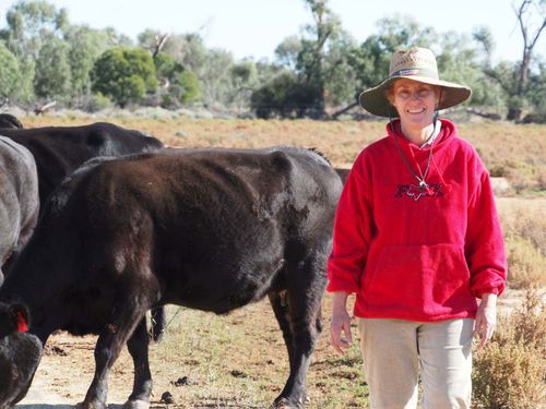Di and John Hall have had to sell all their cattle due to the drought.