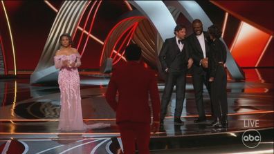 Regina Hall conducts COVID testing during Oscars 2022.