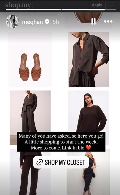 Meghan has launched a new MyShop site