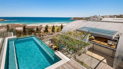 Bondi Beach penthouse luxury property rental waterfront real estate property market Sydney