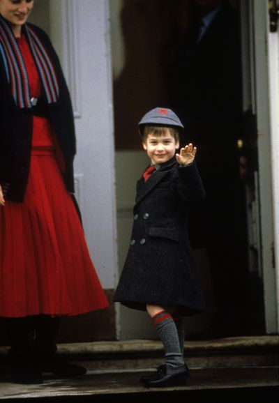 Prince William starts big school, January 1987
