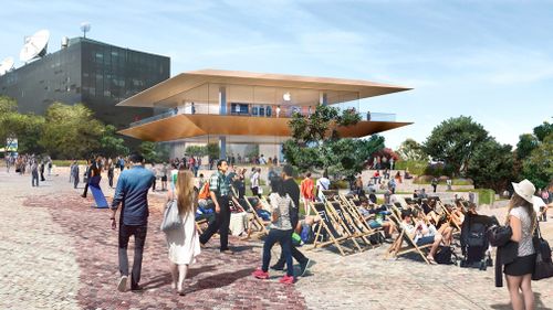 Apple's planned two-storey flagship store. (Victorian Government)
