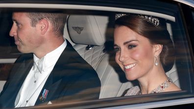 The Duke and Duchess of Cambridge travelling to official event