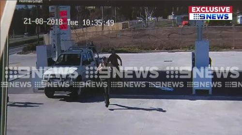 The moment an Adelaide man was tackled to the ground by police has been captured on CCTV footage.