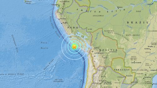 The early morning quake had a magnitude of 7.1. (https://earthquake.usgs.gov/)