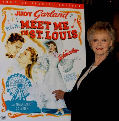 FILE- This April 4, 2004 file photo shows June Lockhart posing for a photo as she arrives for the 60th Anniversary screening of "Meet Me in St. Louis" DVD release screening at Directors Guild of America, in Los Angeles.   (AP Photo/ Nam Y. Huh,File)