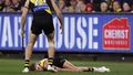 Scary scenes silence MCG as Richmond star knocked out