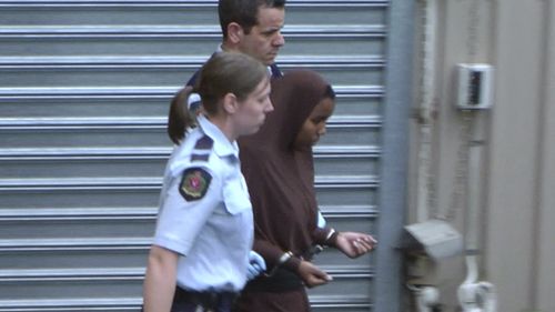 Ms Abdirahaman-Khalif will remain behind bars until her trial. Picture: 9NEWS 