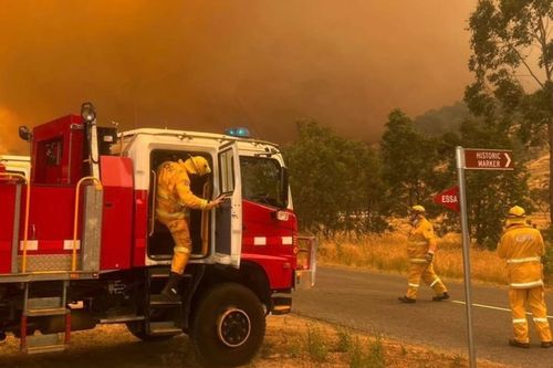 Incêndios florestais na Euroa em Victoria