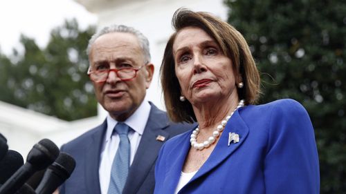 Chuck Schumer and Nancy Pelosi walked out of a meeting with Donald Trump.