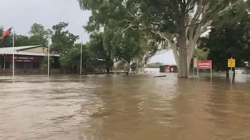 Floodwaters in Western Australia's Kimberley region.