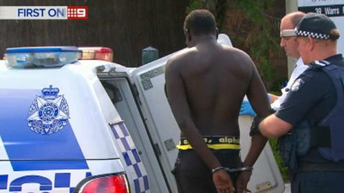 Police arrested a man near Highpoint today. (9NEWS)