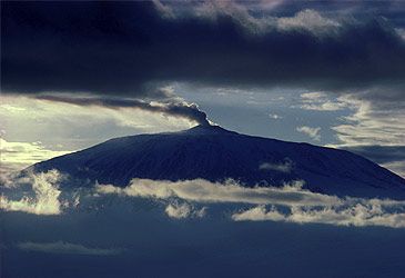 Where is the stratovolcano, Mt Erebus?