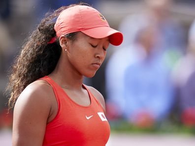 Naomi Osaka during the 2020 Fed Cup Qualifier between Spain and Japan