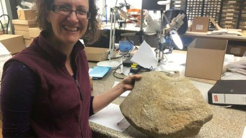 This millstone was excavated years ago, but it took archaeologists until recently to realise it had a penis carving on it.