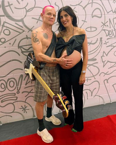 Melody Ehsani and Flea of the Red Hot Chili Peppers
