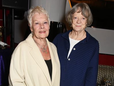 Dame Judi Dench (L) and Dame Maggie Smith attend the Acting For Others Presidential Awards at The Crazy Coqs on May 12, 2017 in London, England. (Photo by David M Benett/Dave Benett/Getty Images)