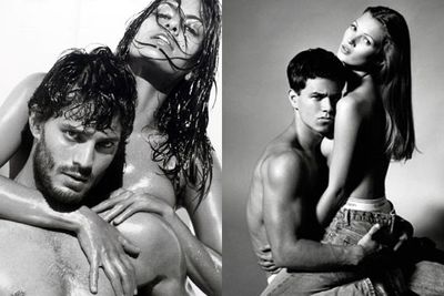 Former Calvin Klein model <b>Jamie Dornan</b> will soon play Christian Grey in the <i>Fifty Shades of Grey</i> adaptation. So to celebrate, we've compiled some hot pics of other actors who started out modeling jocks for a living.<br/><br/>Stay tuned after the pics to see some retro footage of Josh Duhamel and Ashton Kutcher walking the catwalk in their undies. Phwoar!