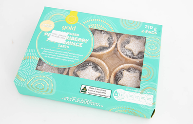 Woolworths Gold Gin Infused Pear & Riberry Fruit Mince Tarts