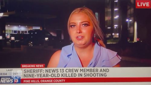 US reporters break down in tears as they talk about colleague being shot in Florida.