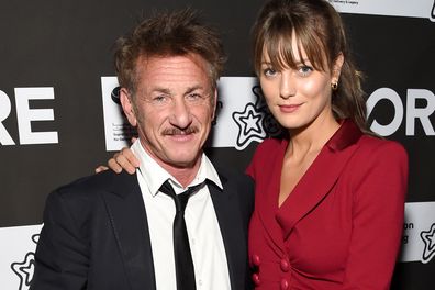 Sean Penn and Leila George attend CORE Gala: A Gala Dinner to Benefit CORE and 10 Years of Life-Saving Work Across Haiti & Around the World at Wiltern Theatre on January 15, 2020 in Los Angeles, California. 