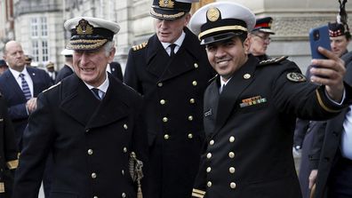 Prince Charles at Britannia Royal Naval College, Dartmouth