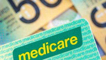Medicare card and cash