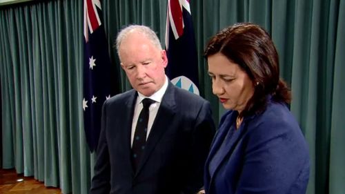 Commissioner Michael Byrne QC handed his report to Premier Annastacia Palaszczuk. (9NEWS)