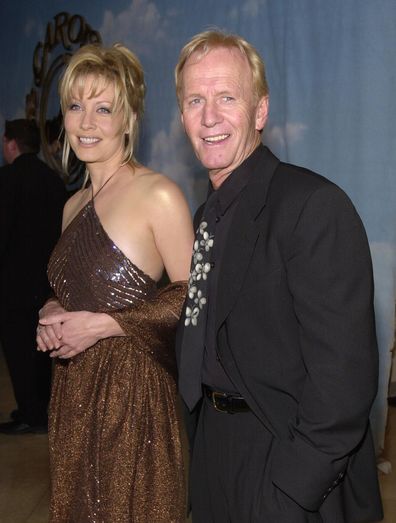Paul Hogan and wife Linda arrive at The Carousel of Hope Ball benefiting The Barbara Davis Center for Childhood Diabetes October 28, 2000 at the Beverly Hills Hilton in Beverly Hills, CA. 