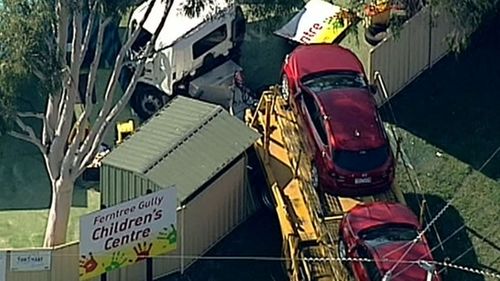 Truck crashes though Vic childcare fence