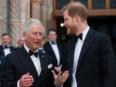 Prince Harry and Prince Charles.