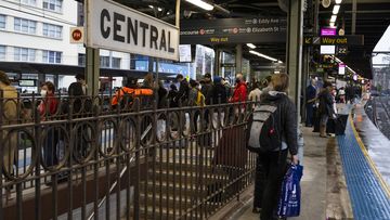 A train strike in Sydney.