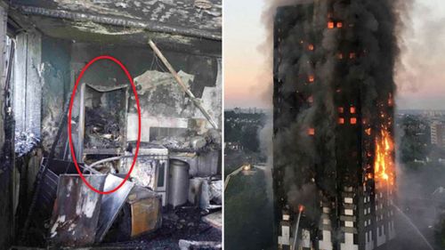 The blaze is believed to have started in one of the flats and quickly spread through the tower block in London. 