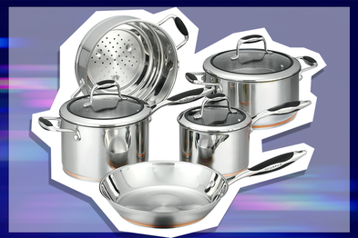 9PR: Scanpan Coppernox Cookware 5-Pieces Set, Silver