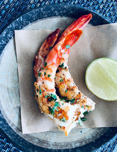 Lizard Island Resort all-inclusive meal of prawns