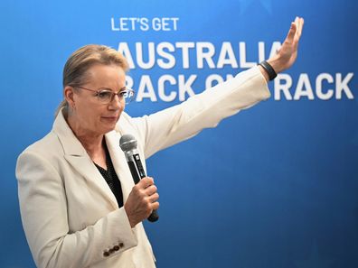 Deputy Leader of the Opposition Sussan Ley speaks during a Liberal Party campaign launch.