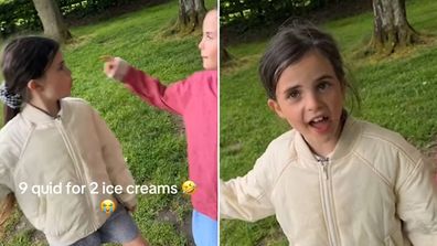 Little girl's relatable rant about the cost of two ice creams on TikTok