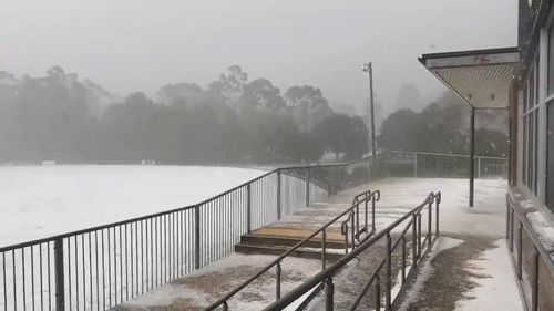 Hailstones in MElbourne