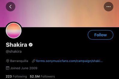 Shakira changes Twitter profile from lesbian flag after fans think she is coming out - 9Celebrity