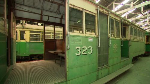 Just a handful of the historic trams continue to operate. (9NEWS)