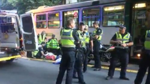 Woman hit by tram in Melbourne CBD