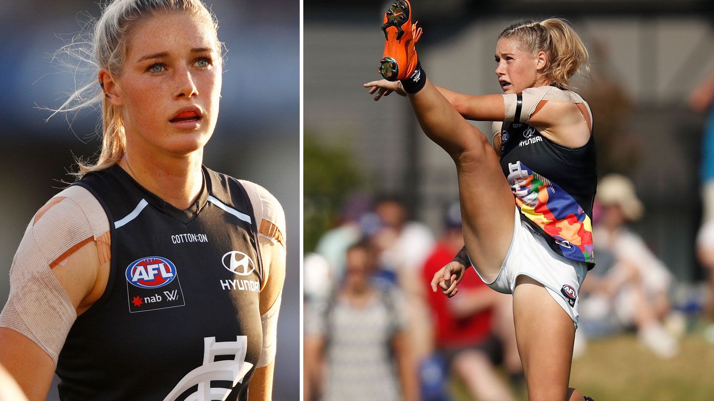 'They're threatened by female athletes': Liz Ellis reveals the sad truth behind powerful Tayla Harris photo