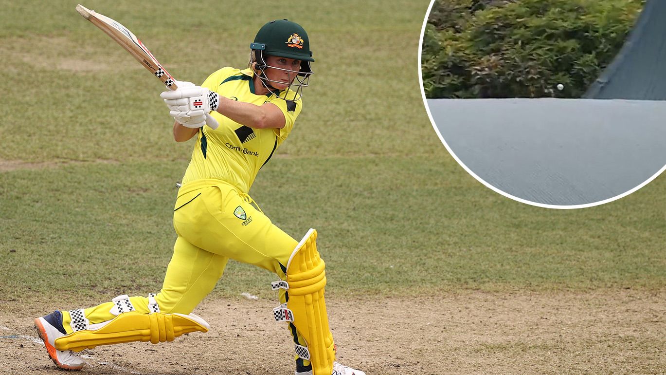 Beth Mooney of Australia bats during game three of the Women&#x27;s One Day International Series between Australia and Pakistan at North Sydney Oval on January 21, 2023 in Sydney, Australia. (Photo by Robert Cianflone/Getty Images)