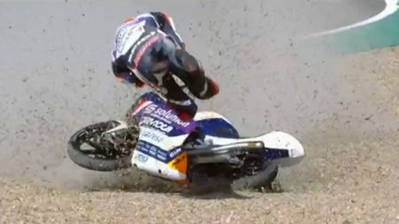 Moto3 championship leader Albert Arenas injured in horror crash