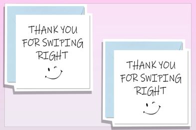 9PR: Thank You For Swiping Right Valentine Card
